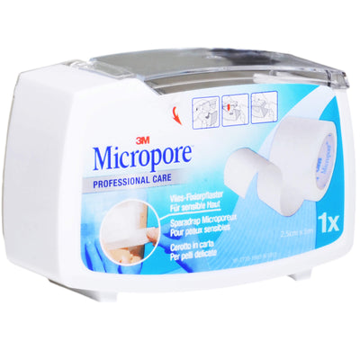 Micropore 3M 2,5 cm x 5m mit Abroller