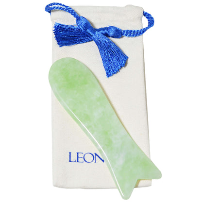 Gua Sha forme de poisson jade