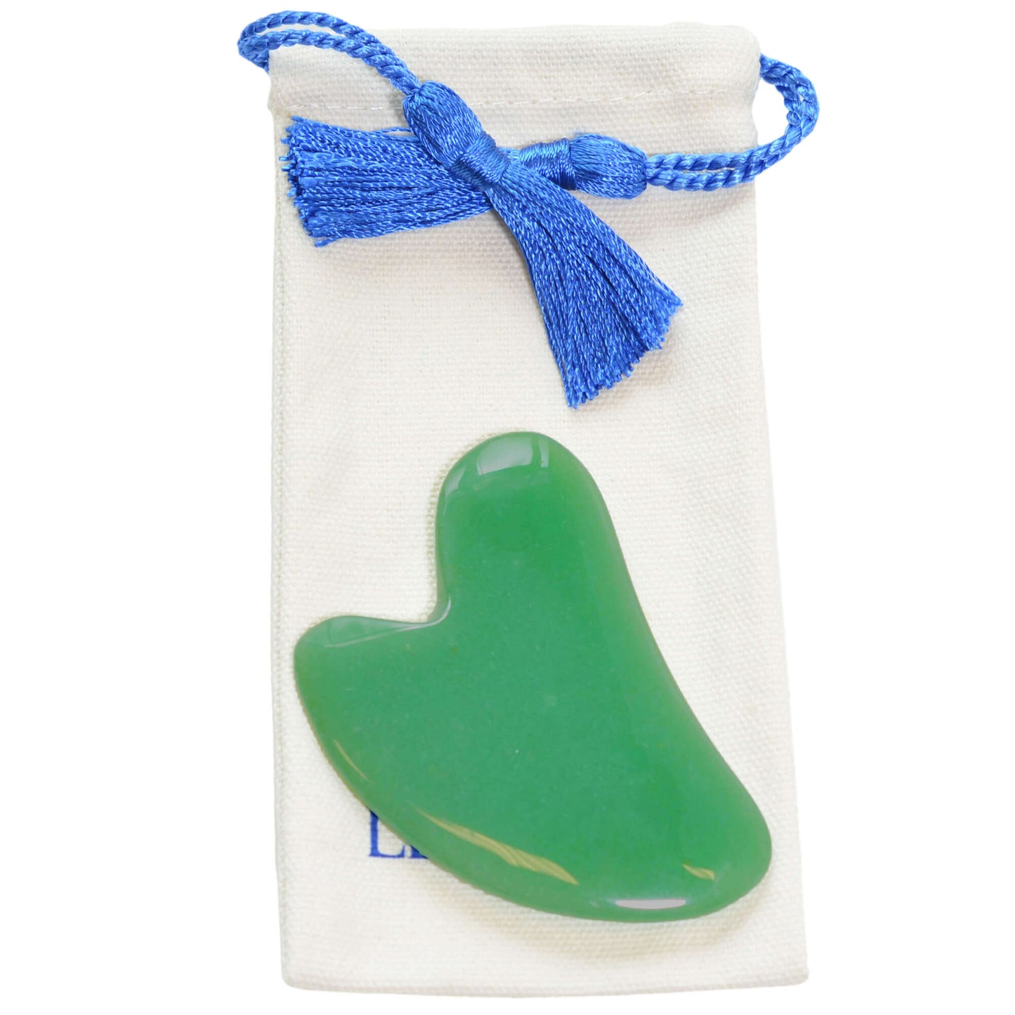 Gua Sha forme de coer de jade haute qualité