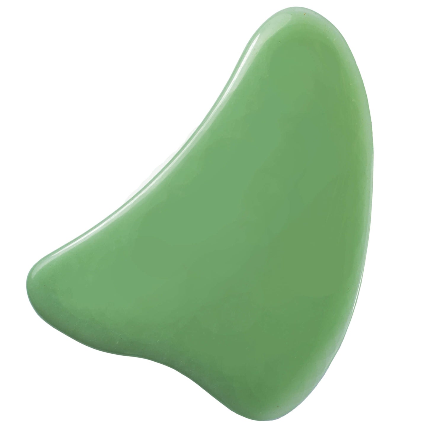 Gua Sha forme de coer grand de jade haute qualité