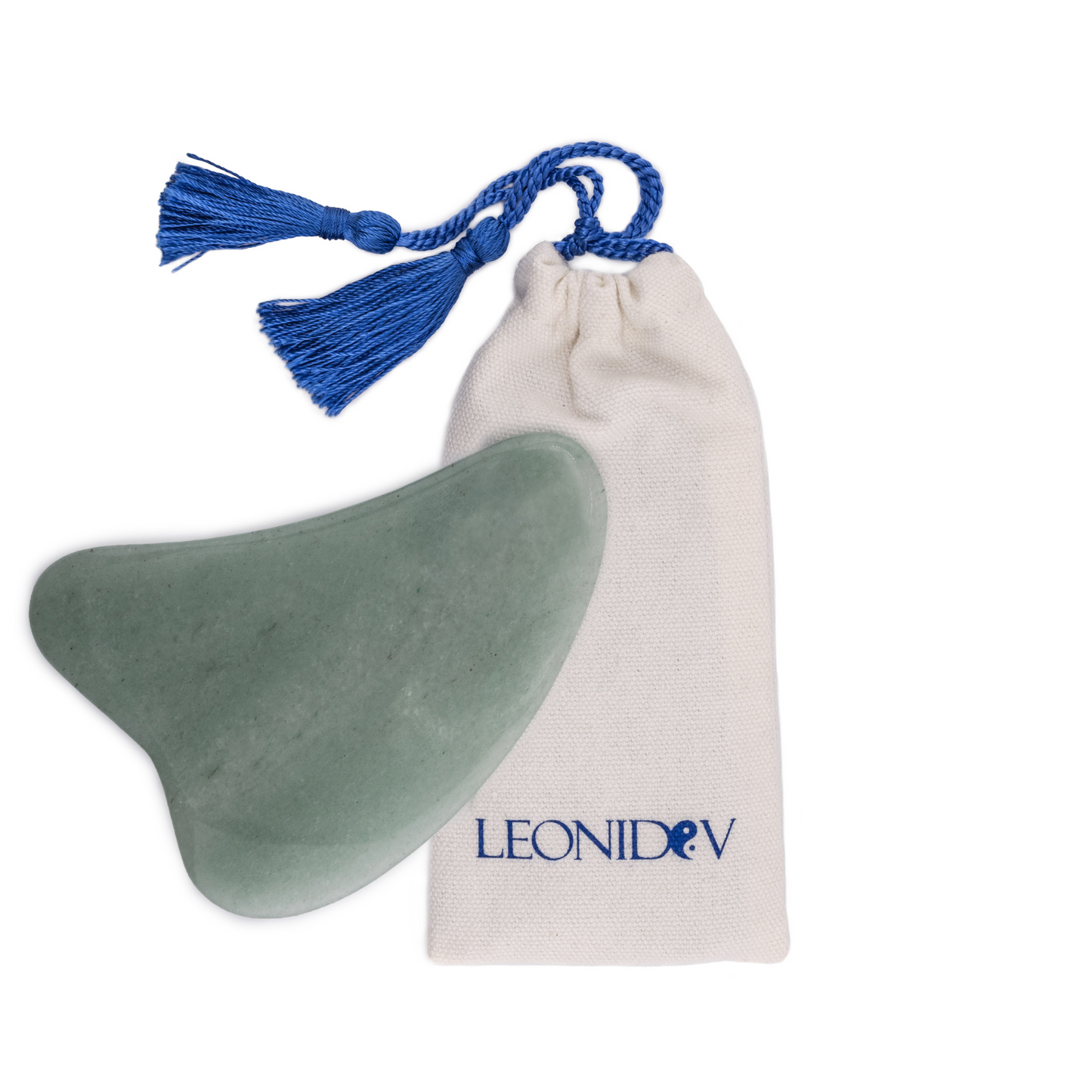 Gua Sha forme de coer grand de jade haute qualité