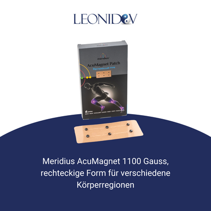 Magnetpflaster rechteckig - Meridius AcuMagnet 1100 Gauss