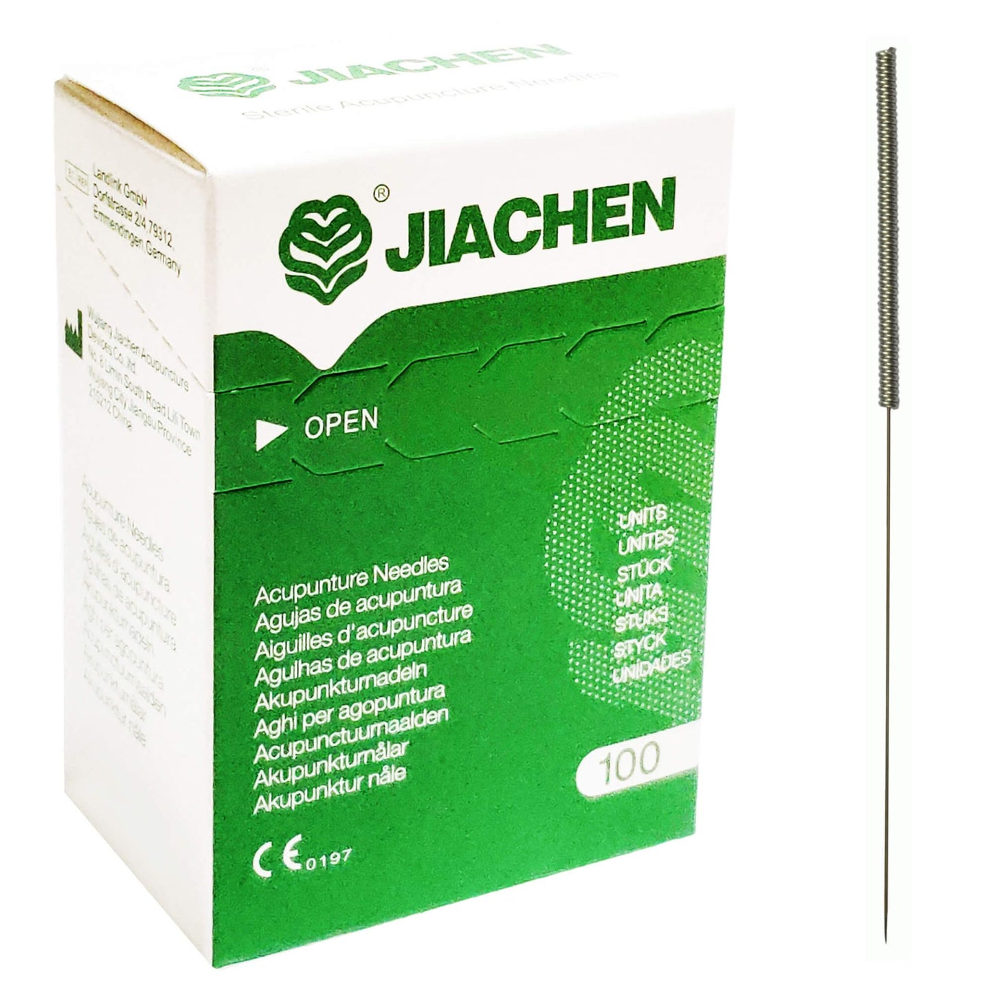 Aiguilles d'acupuncture Jia Chen manche d'acier JS sans silicone